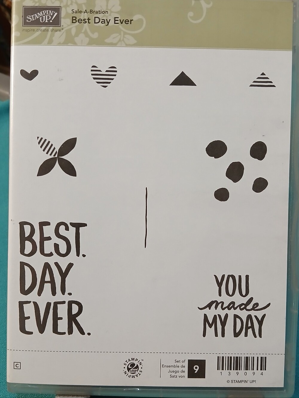 Stampin Up Best Day Ever Sale-a-Bration Clear Photopolymer Stamp Set